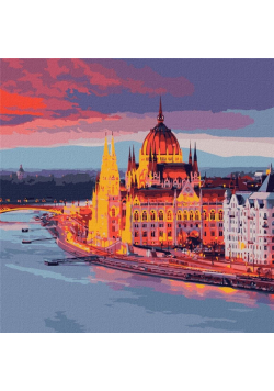 Malowanie po numerach - Ulubiony Budapeszt 50x50cm