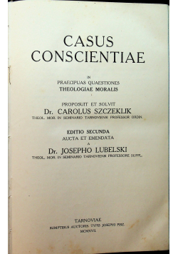 Casus concscientae 1917 r