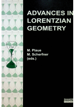 Advances in lorentzian geometry