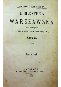 Biblioteka Warszawska Tom II 1875 r