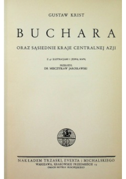 Buchara oraz sąsiednie kraje centralnej Azji 1939 r
