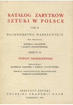Katalog zabytków sztuki  Powiat sochaczewski Tom X