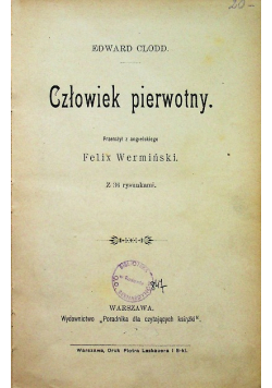 Człowiek pierwotny 1902 r.