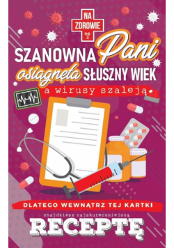 Karnet Urodzinowy z receptą