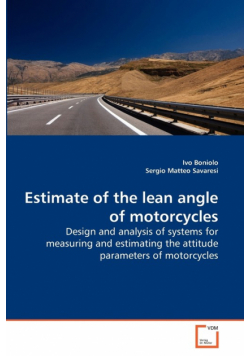 Estimate of the lean angle of motorcycles