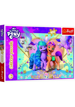 Puzzle z brokatem My Little Pony Błyszczące kucyki 100