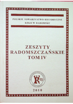 Zeszyty Radomszczańskie Tom IV