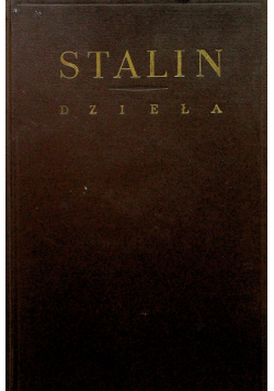 Stalin dzieła tom 12