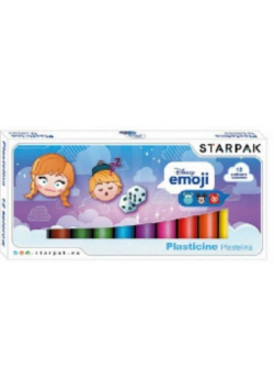 Plastelina 12 kolorów Emoji Frozen