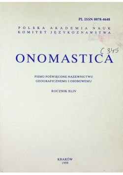Onomastica XLIV