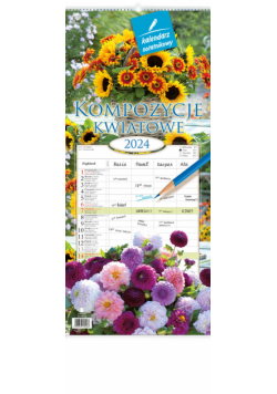 Kalendarz notatnikowy 2024 WN2 Kompozycje kwiatowe