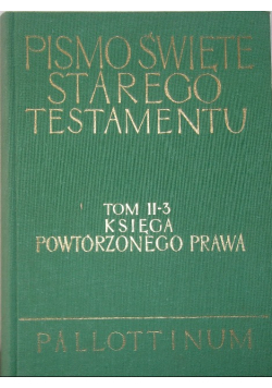 Pismo Święte Starego Testamentu Tom II  3