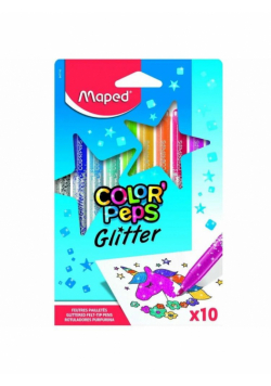Flamastry brokatowe 10 kolorów MAPED