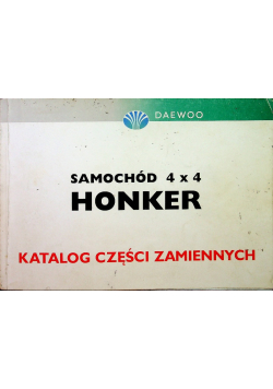 HONKER 4x4 DAEWOO Naprawa HONKER katalog części