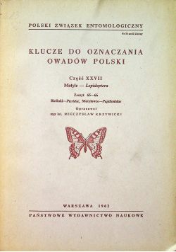 Klucze do oznaczania owadów Polski Część XXVII Zeszyt 65 - 66