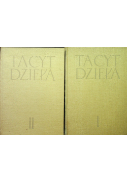 Tacyt dzieła tom I i II