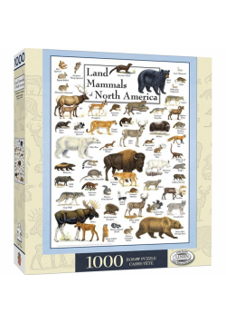 Puzzle 1000 Dzikie zwierzęta Ameryki Północnej