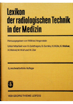 Lexikon der radiologischen technik in der medizin