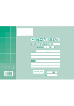 Książka obiektu budowlanego 604-1
