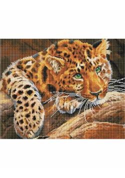Mozaika diamentowa - Jaguar 40x50cm