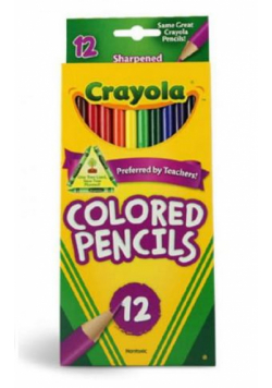 Kredki ołówkowe 12 kolorów CRAYOLA