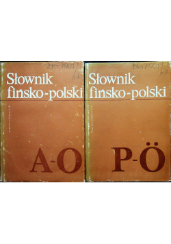 Słownik fińsko polski tom I i II