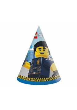 Czapeczki papierowe Lego City 6szt