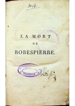 La Mort de Robespierre ok 1802 r