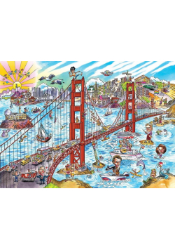 Puzzle 1000 Doodle Town - San Francisco