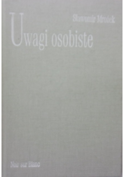 Uwagi osobiste