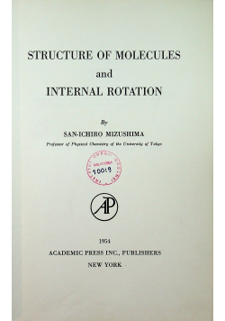 Structure of Molecules and Internal Rotation