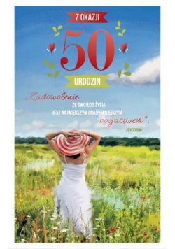 Kartka okolicznościowa Urodziny 50 P08