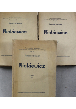 Mickiewicz 3 tomy