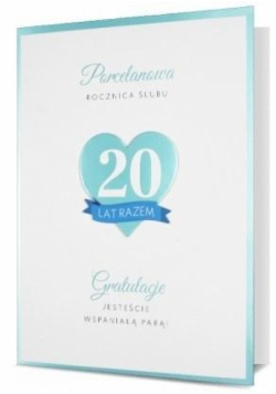 Karnet B6 Rocznica ślubu Porcelanowa HM200-2527