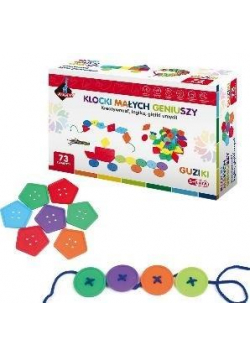 Klocki małych geniuszy - Guziki 73 elementy
