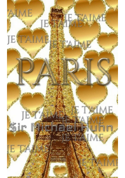 je t'aime  gold  glitter eiffel Tower  creative blank journal sir Michael designer edition