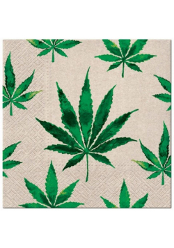 Serwetki We Care Marihuana 33x33cm 20szt