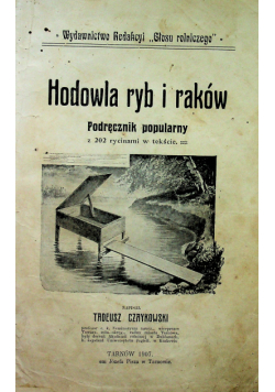 Hodowla ryb i raków 1907 r.