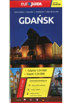 Gdańsk Gdynia Sopot plan miasta  1:22 500