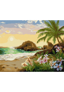 Malowanie po numerach - Wieczór w raju 40x50cm