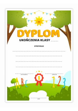 Dyplom A4 uniwersalny - Natura 20szt