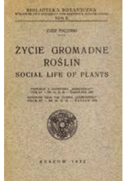 Życie gromadne roślin  1930