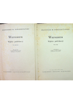 Warszawa wybór publikacji tom 1 i 2