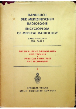 Handbuch Der Medizinischen Radiologie 1965