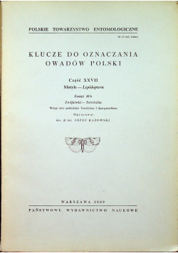 Klucze do oznaczania owadów Polski Część XXVII Zeszyt 41 b