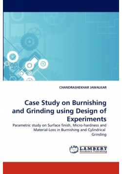 Case Study on Burnishing and Grinding Using Design of Experiments