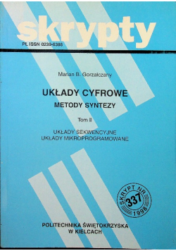 Układy cyfrowe metod syntezy Tom II