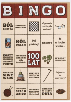 Kartka Bingo 100 lat