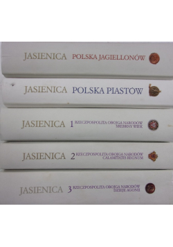 Polska Jagiellonów / Polska Piastów / Rzeczpospolita Obojga Narodów Tom od I do III Zestaw 5 książek