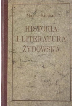 Historia i Literatura Żydowska reprint 1925 r.